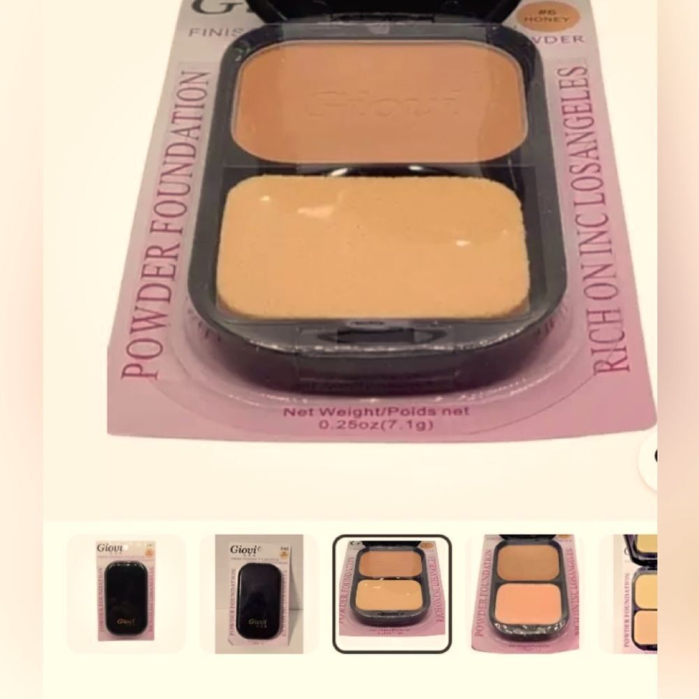 🛍️ 1 Giovi U.S.A. Powder Foundation with Mirror New Sealed Select Your Shade 🔥